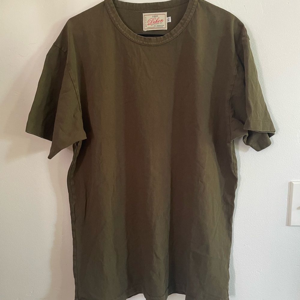 Dehen 1920 Heavy Duty Tee in Loden XL T Shirt Made In USA